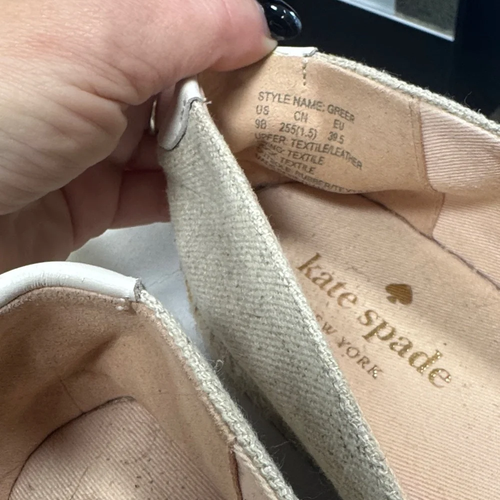 Kate Spade White and Tan Espadrilles - Picture 7 of 7